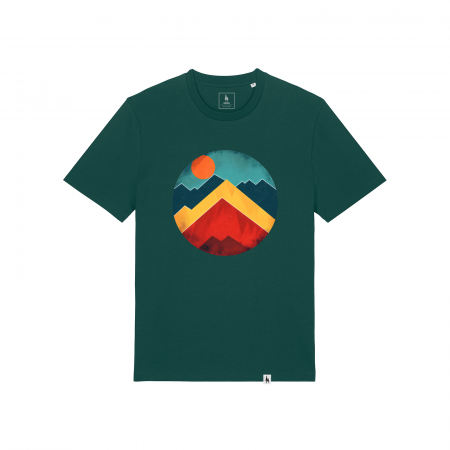 BĂRBAȚI - tricou-abstract-mountains