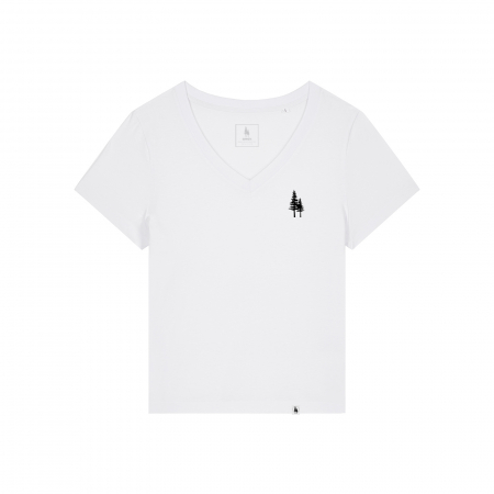 Tricou dama cu guler V