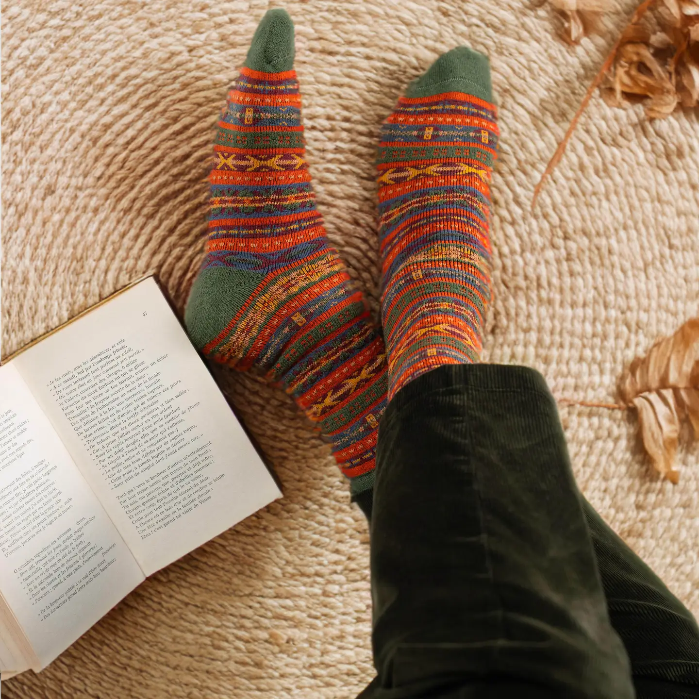 Nordic Pattern Socks – Viggo Model [1]