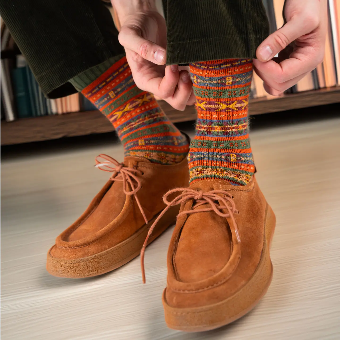 Nordic Pattern Socks – Viggo Model [2]