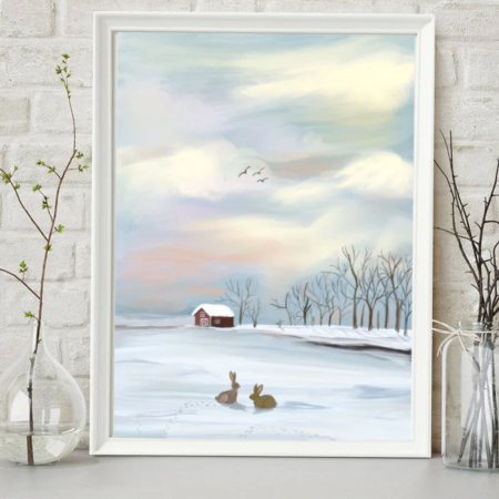 Art Prints - Tablou Iarna suedeza