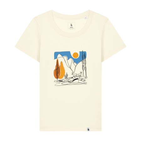 Tricouri - Tricou dama, mid-light, Abstract Nature, croială slim