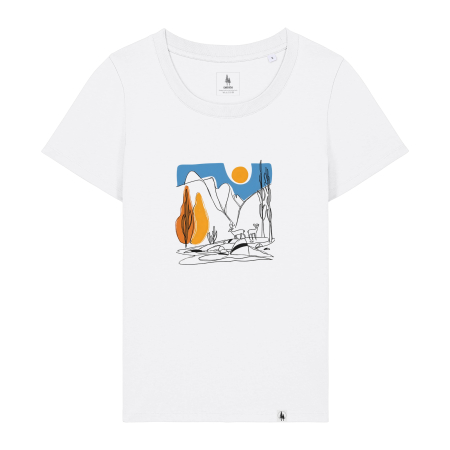 Tricouri - Tricou dama, mid-light, Abstract Nature, croială slim