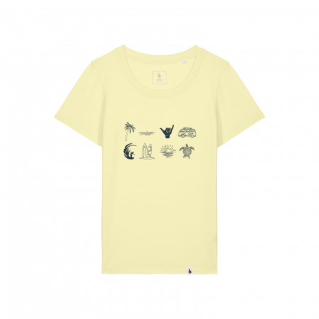 T-shirts and tops - Women's T-shirt, mid-light, Just for surfer, slim fit