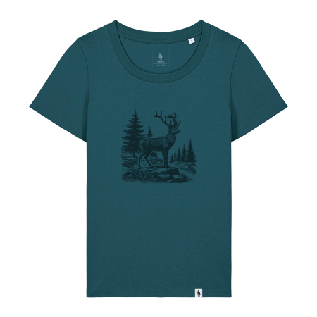 T-shirts and tops - Women's T-shirt, mid-light, Noble Stag, slim fit