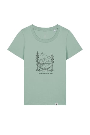 Tricouri - Tricou dama Exa, print Plan to relax, fitted