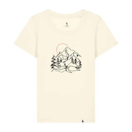 T-shirts and tops - Women's T-shirt, mid-light, Sunset Peaks, slim fit
