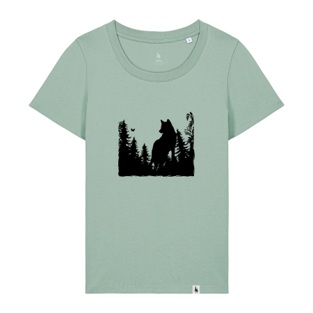 T-shirts and tops - Women's T-shirt, mid-light, Wolfy, slim fit