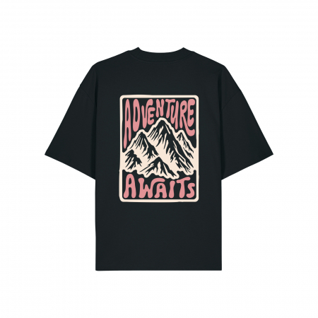 Unisex Oversized T-shirt, Adventure awaits [1]