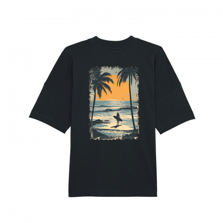 Tricou oversized unisex, Beach Vibes [1]