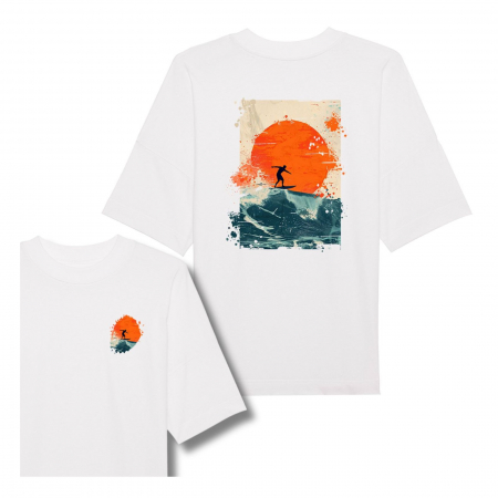 BĂRBAȚI - Tricou oversized unisex, Surfer