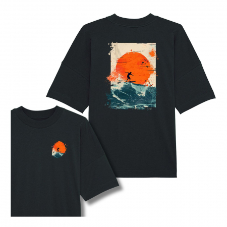 Printate & Gata de livrare - Tricou oversized unisex, M, Surfer