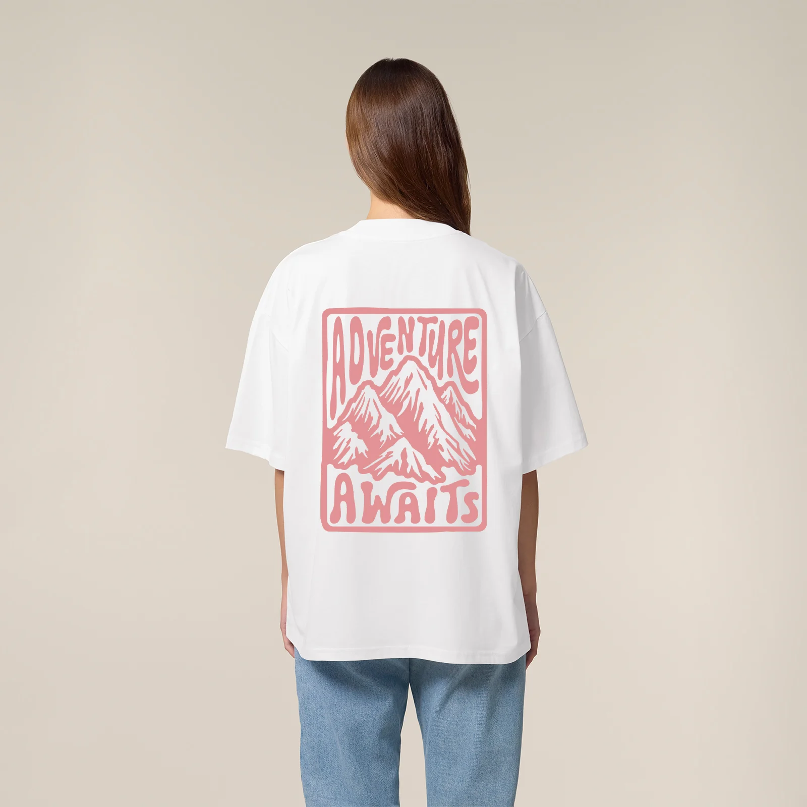 Tricou oversized unisex, XS/S/L/XL, Adventure awaits [3]