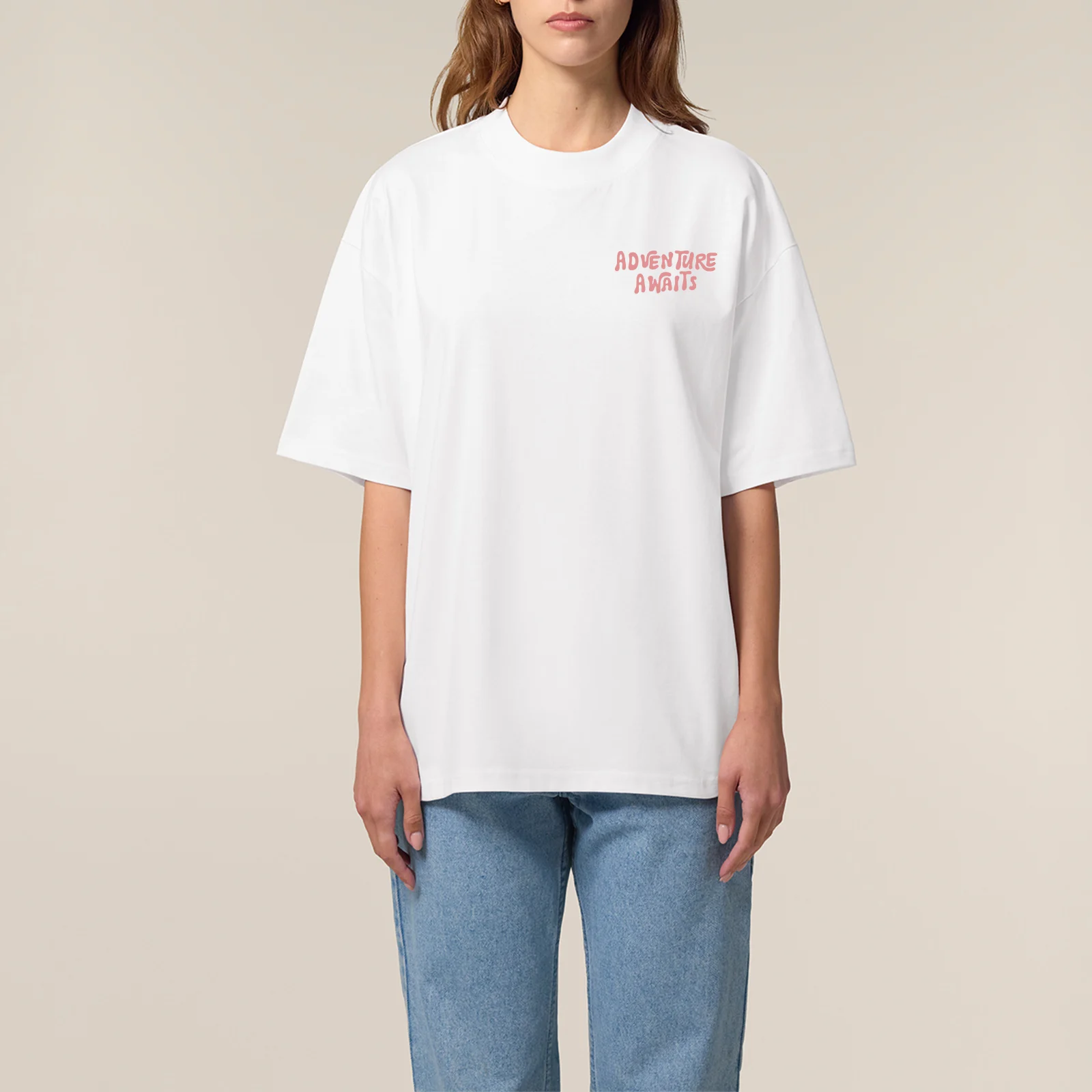 Tricou oversized unisex, XS/S/L/XL, Adventure awaits [4]