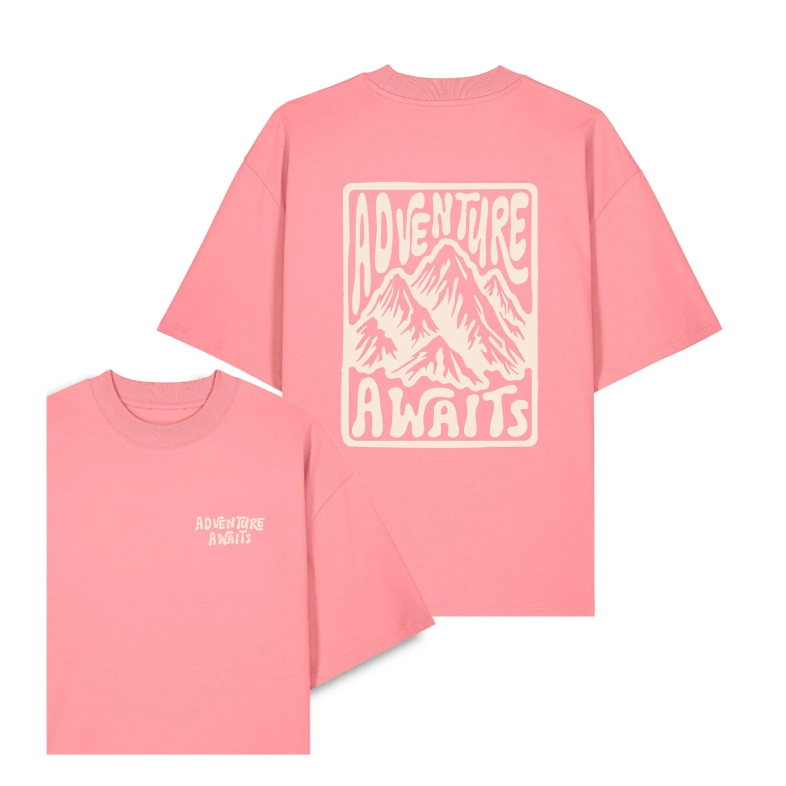 Tricou oversized unisex, XS/S/L/XL, Adventure awaits [0]