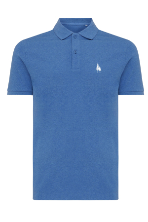 OUTLET - Tricou polo unisex, 50% reciclat și 50% organic, logo Brodat