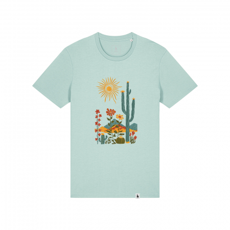 Printed & Ready - Unisex Mid-Light T-shirt,  XS, Desert Bloom, slim fit