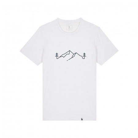 Printate & Gata de livrare - Tricou unisex, mid-light, L,  Line art pines, croială slim