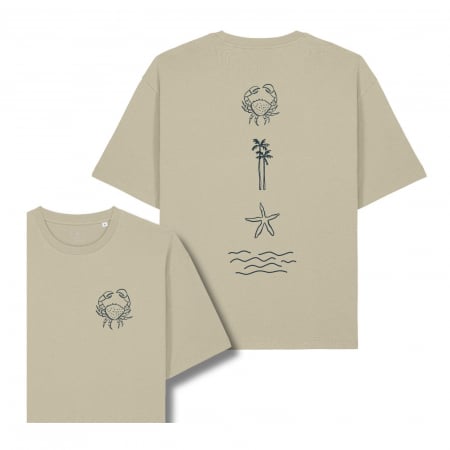 Printate & Gata de livrare - Tricou unisex, XXS, relaxed fit, Crab