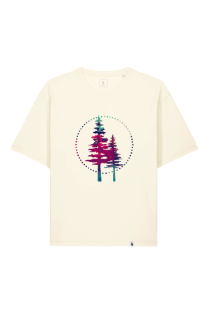 BĂRBAȚI - Tricou unisex Briz, print Logo cerc, relaxed fit