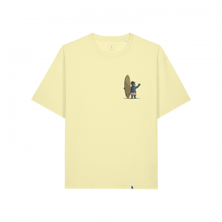 Tricou unisex, relaxed fit, Old time surfing bear [1]
