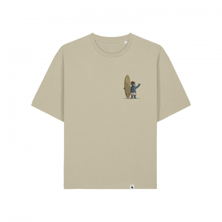 Unisex T-shirt, relaxed fit, Old time surfing bear [1]