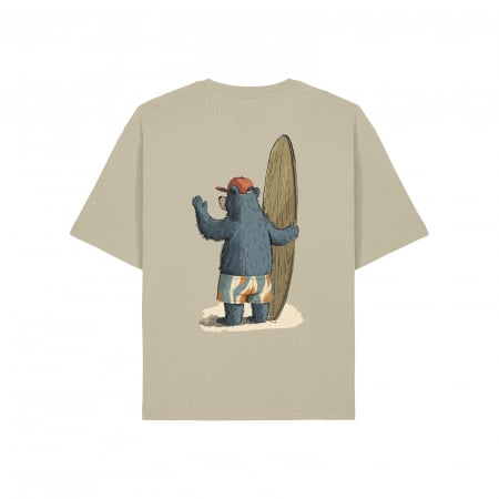 Unisex T-shirt, relaxed fit, Old time surfing bear [2]