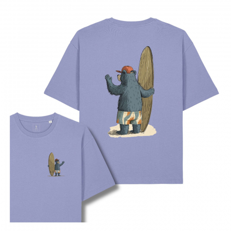 Tricouri - Tricou unisex, relaxed fit, Old time surfing bear