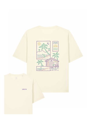 Tricouri - Tricou unisex Briz, print Summer time, relaxed fit