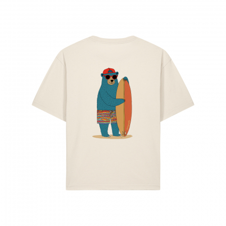 Tricou unisex, relaxed fit, Summer time bear [2]