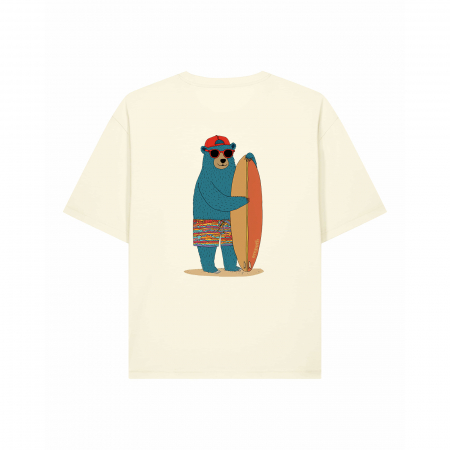Unisex T-shirt, relaxed fit, Summer time bear [2]
