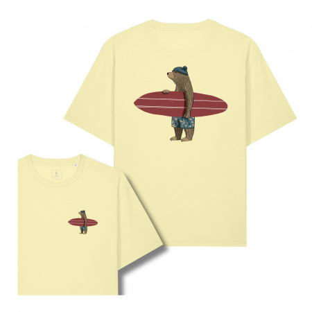 Tricouri - Tricou unisex, relaxed fit, Surfer bear