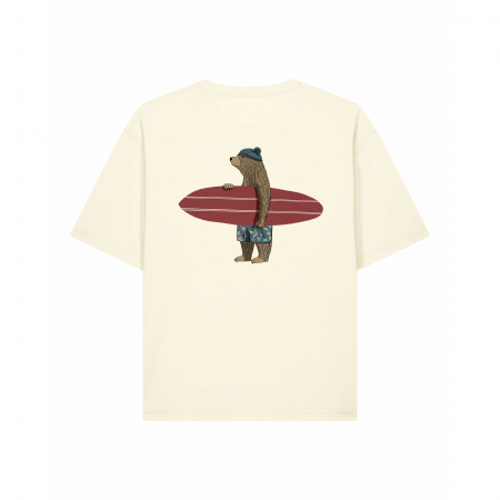 Unisex T-shirt, relaxed fit, Surfer bear [2]