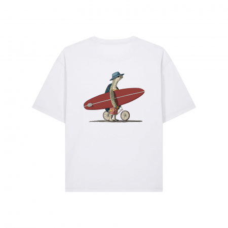 Tricou unisex, relaxed fit, Turtle surfer [2]