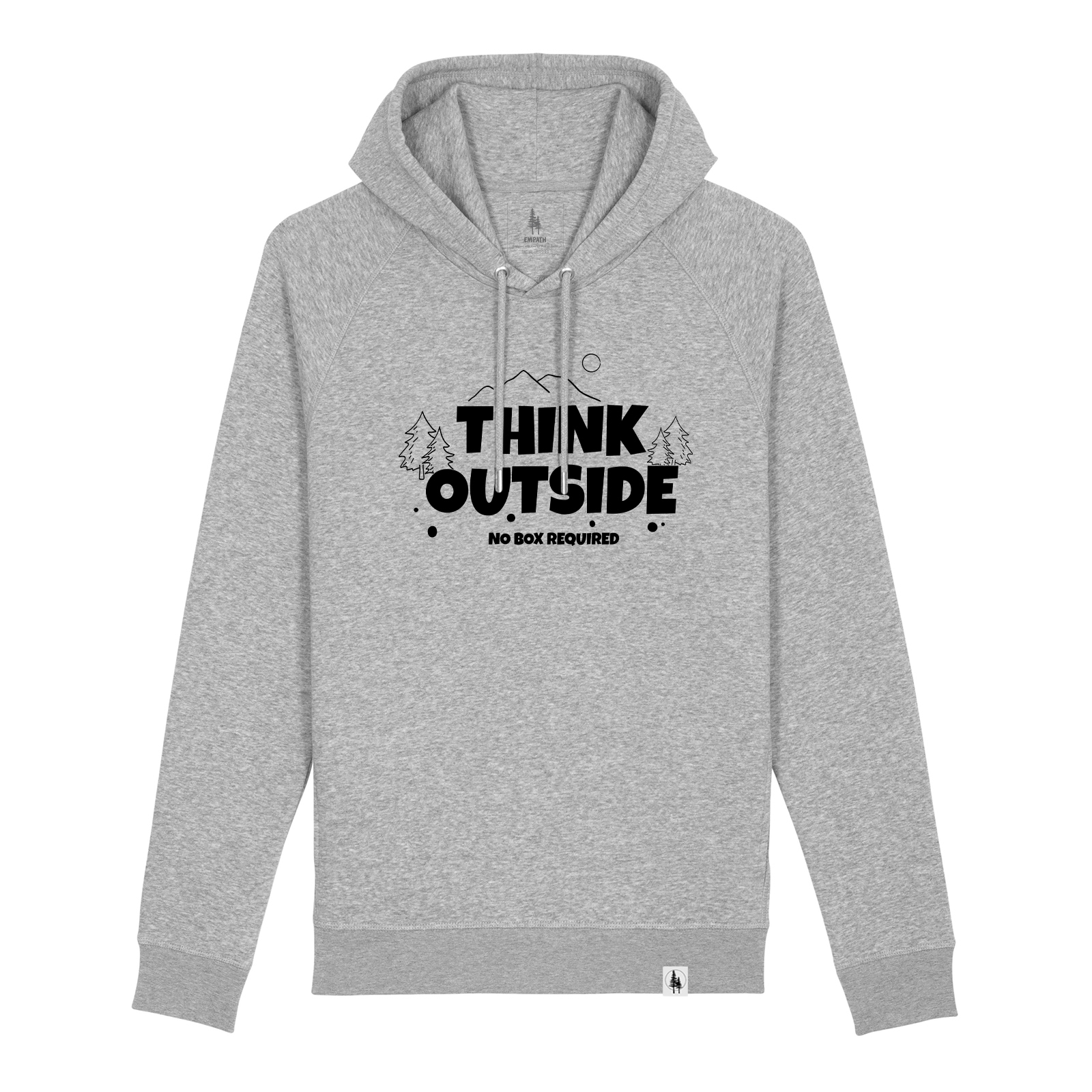 Hanorac cu marsupiu ascuns, Think Outside XS, Heather Grey