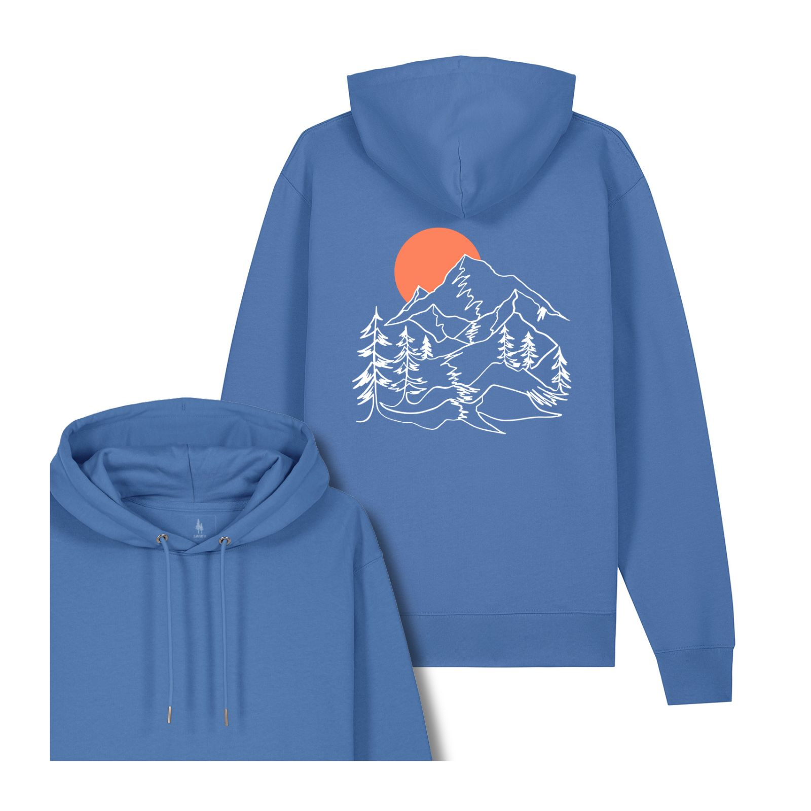 Hanorac premium unisex, Sunset Peaks XS, Bright Blue