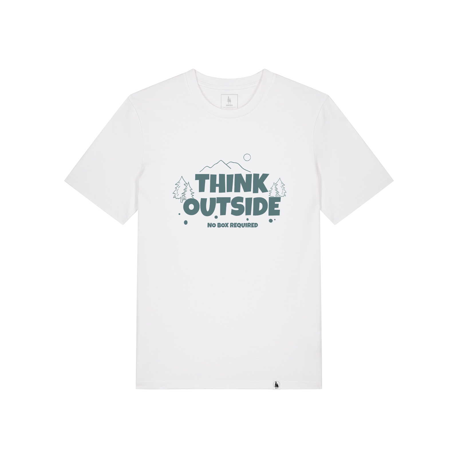 Tricou unisex, Think Outside M, Alb
