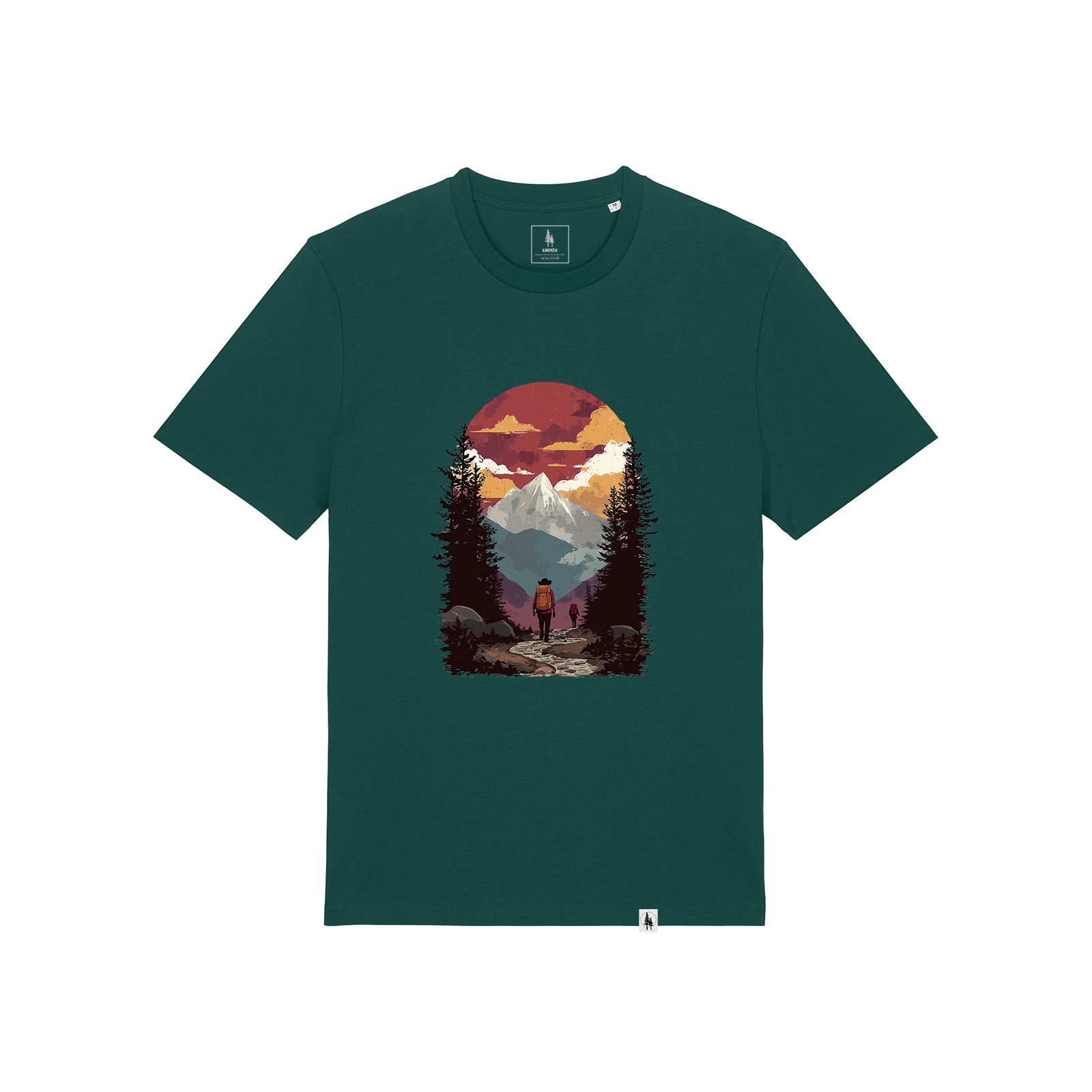 Tricou unisex, Wanderer Couple XS, Glazed Green