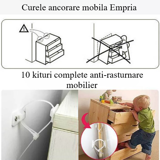 Sistem de prindere mobilier in perete