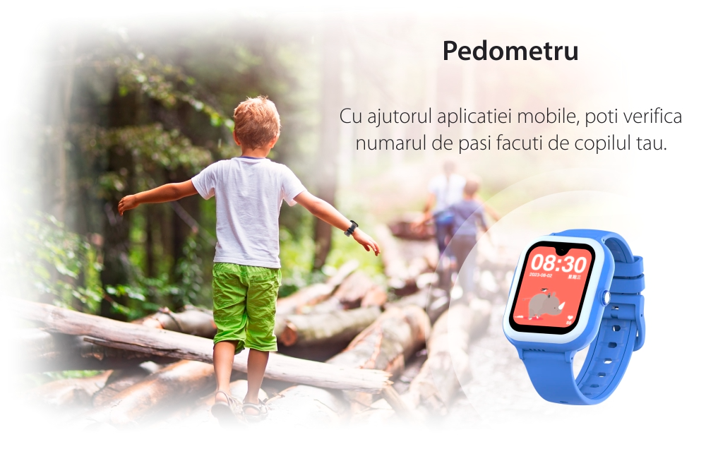 imagine de prezentare smaerwatch care masoara pasii copilului