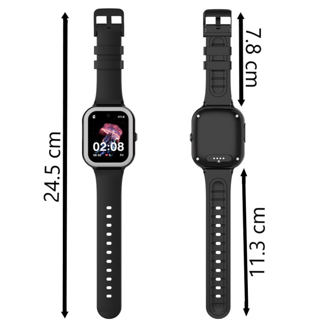 Dimensiuni ceas smartwatch pentru copii cu multe functii marca Empria