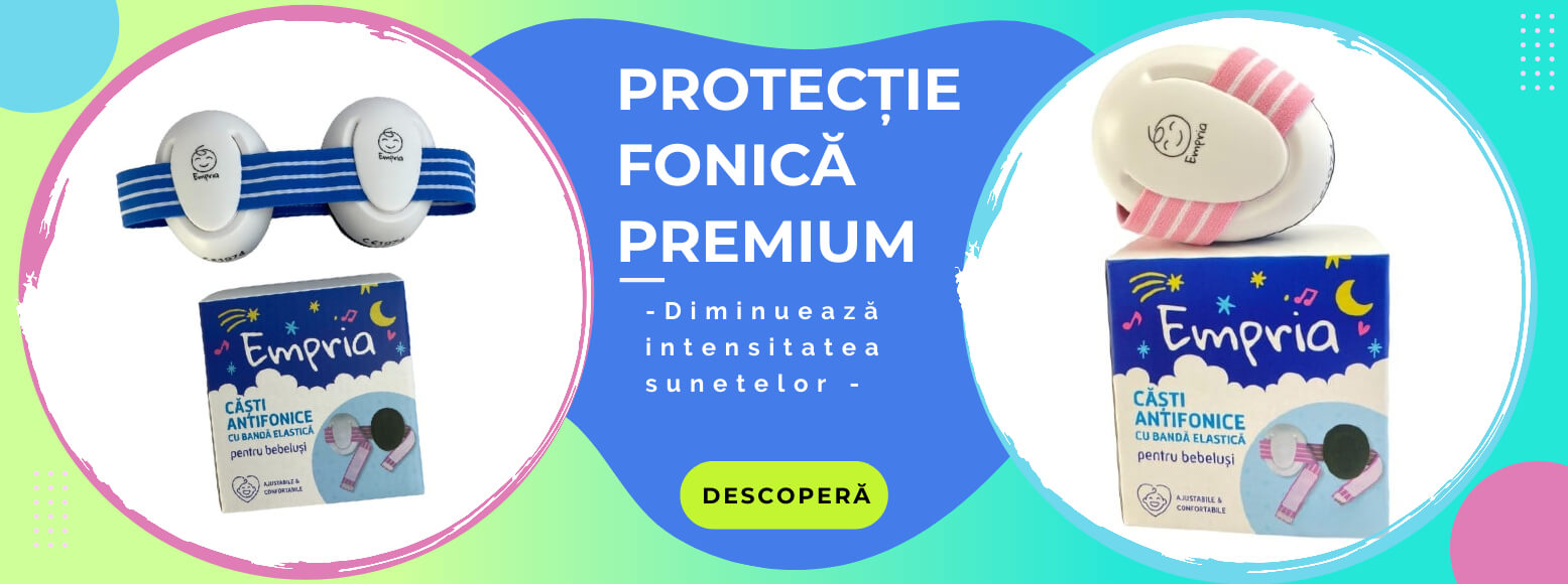 imagine cu casti antifonice pentru bebelusi