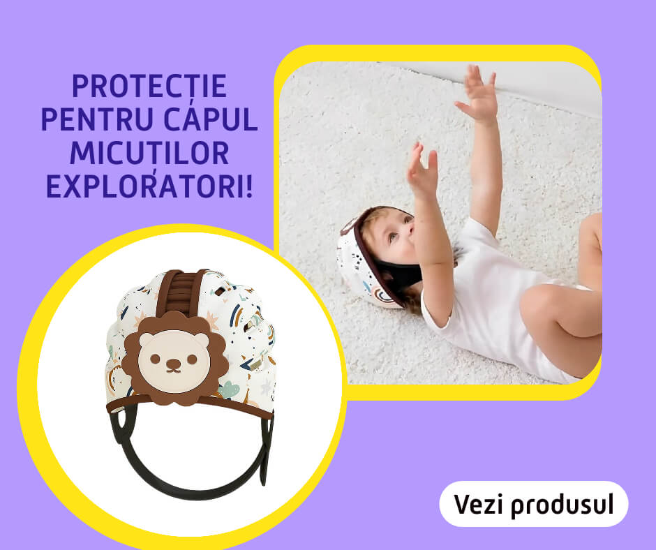 imagine copil cu casca antisoc pe cap