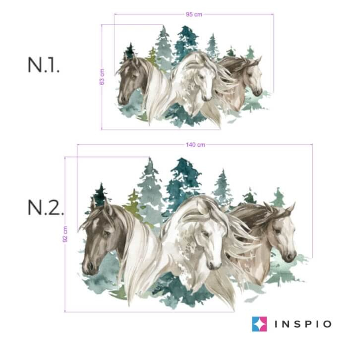 Autocolant pentru pereti- cai in natura, Diverse dimensiuni [2]