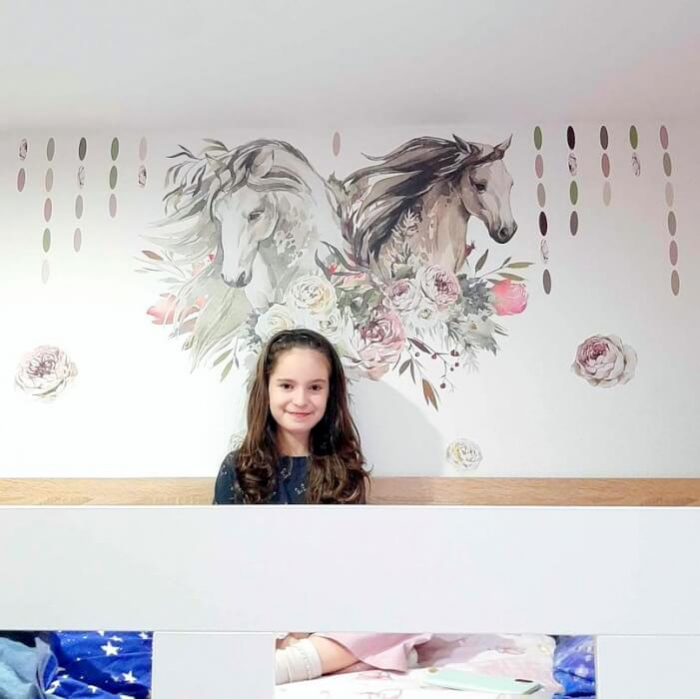 Autocolant romantic cu cai - autocolante pentru adolescenti, 67 x 95 cm [3]