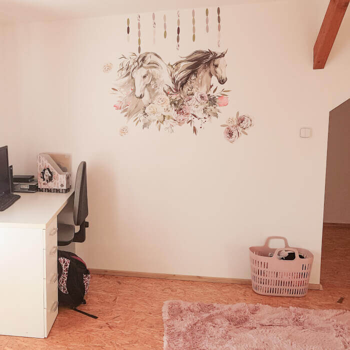 Autocolant romantic cu cai - autocolante pentru adolescenti, 67 x 95 cm [5]