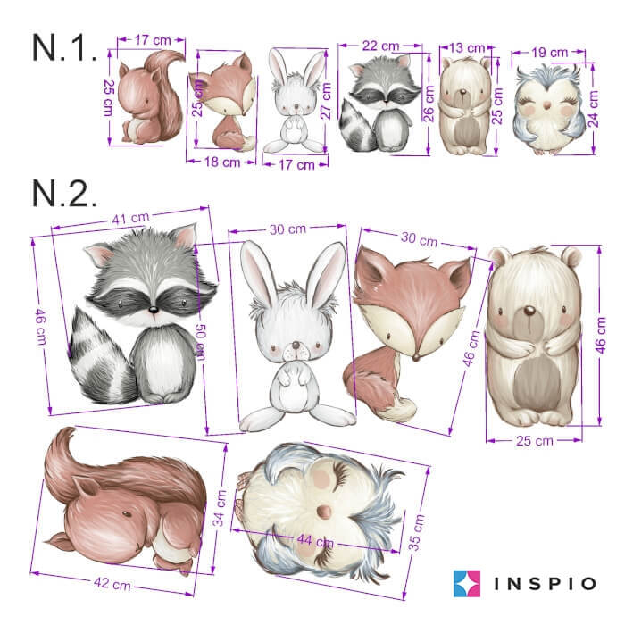 Autocolante cu animalute deasupra patutului, Diverse modele [2]