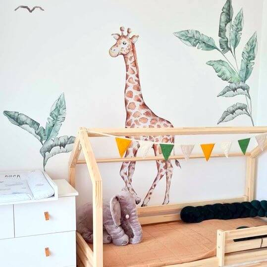 Autocolante textile - Girafa din lumea SAFARI [5]
