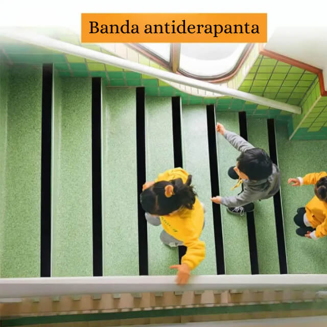 Banda antiderapanta cu autoadeziv pentru scari, rezistenta la apa, PET, Diverse dimensiuni [2]