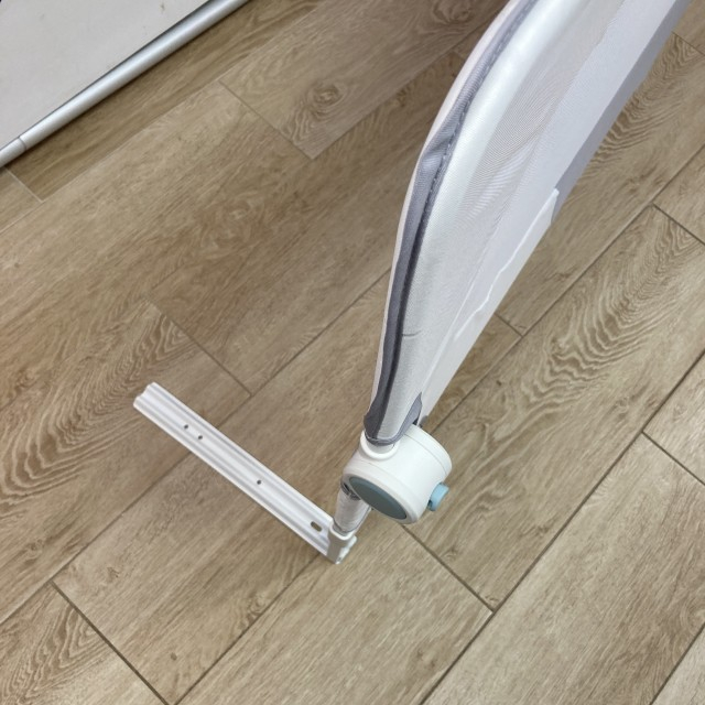 Bariera protectie pat copii, rabatabila, 180 cm, Alb/Gri [25]